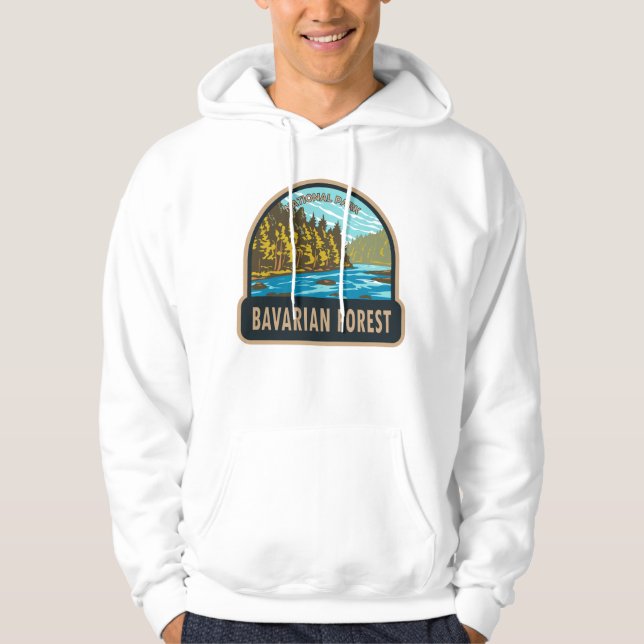 Bayerischer Wald-Nationalpark Deutschland Vintag Hoodie (Vorderseite)
