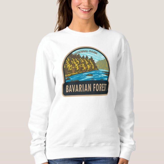 Bayerischer Wald-Nationalpark Deutschland Vintag Sweatshirt (Vorderseite)