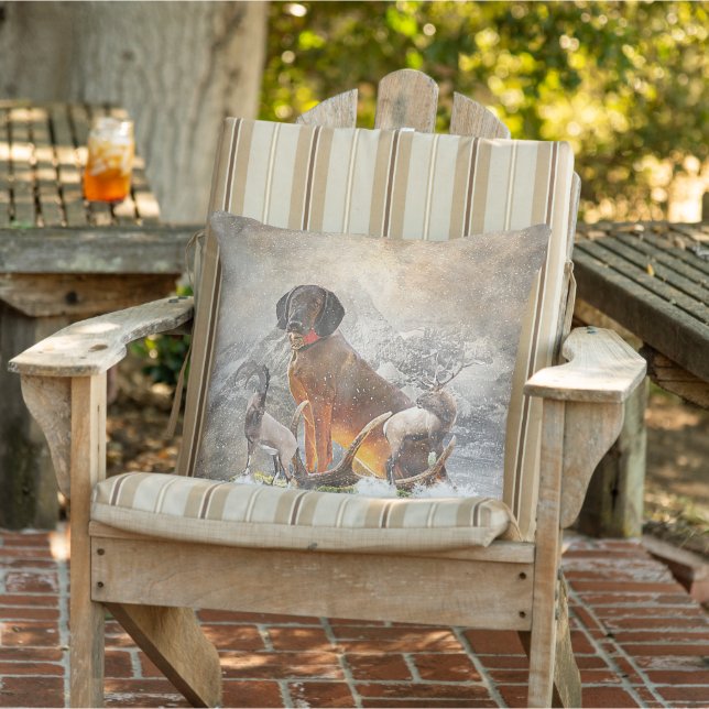 Bayerisches Berghaus, Kunst Kissen (Stuhl )