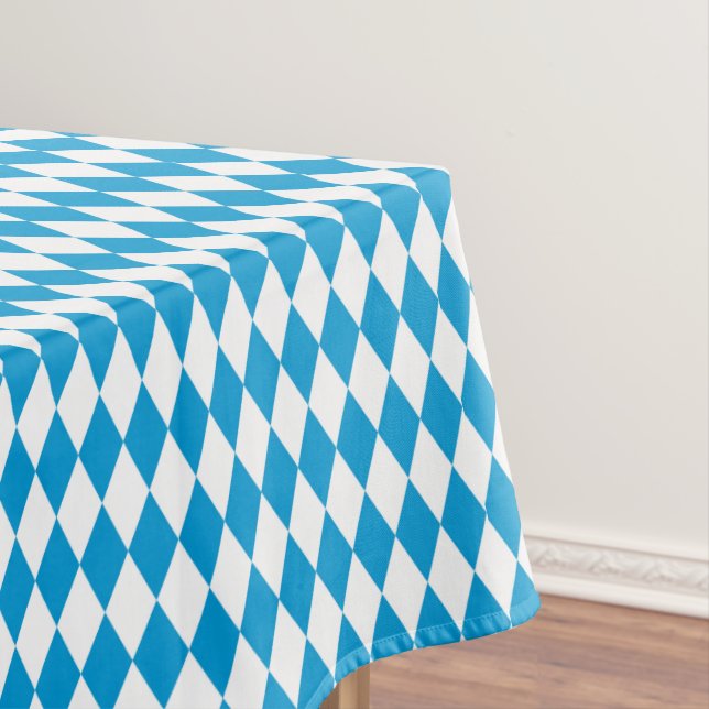 Bayerisches Flaggenmuster Oktoberfest Tischdecke (Beispiel)