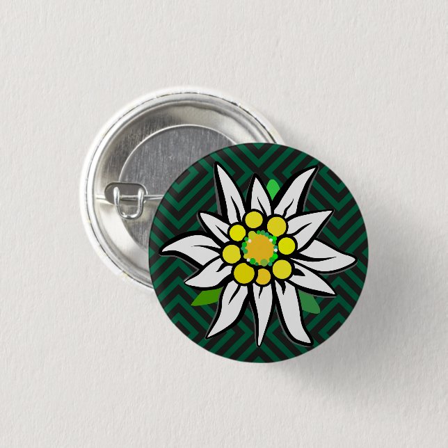 Bayerisches Rauten Monogramm Button (Vorne & Hinten)