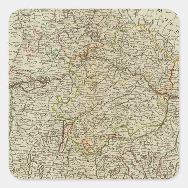 Bayern 2 quadratischer aufkleber (Vorderseite)