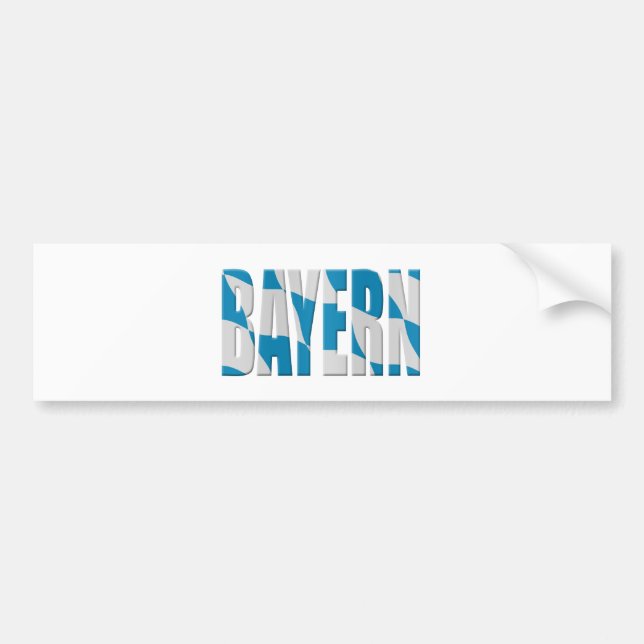 Bayern (Bayern)-Flagge(ge) Autoaufkleber (Vorne)