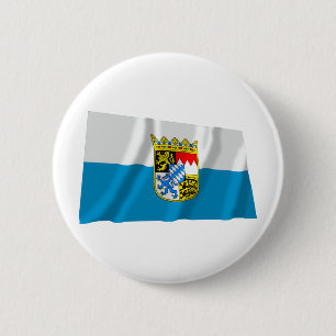 Bayern-/Bayern-Flagge mit den Armen Button