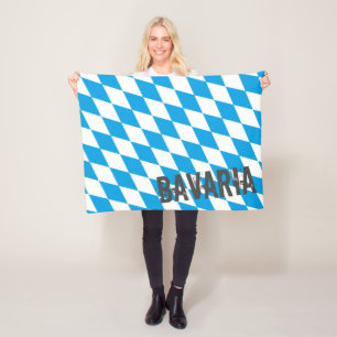 Bayern Deutschland Diamantflaggendesign Fleecedecke