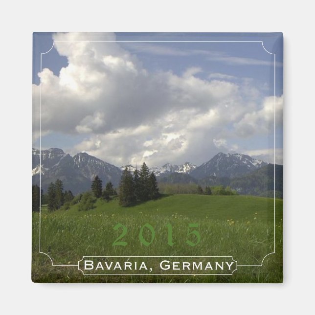 Bayern Deutschland Souvenir Magnet Wandel Jahr (Vorne)