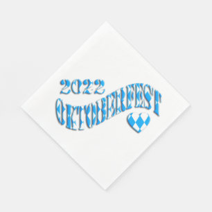 Bayern German Beer Festival Logo Oktoberfest 2022 Serviette