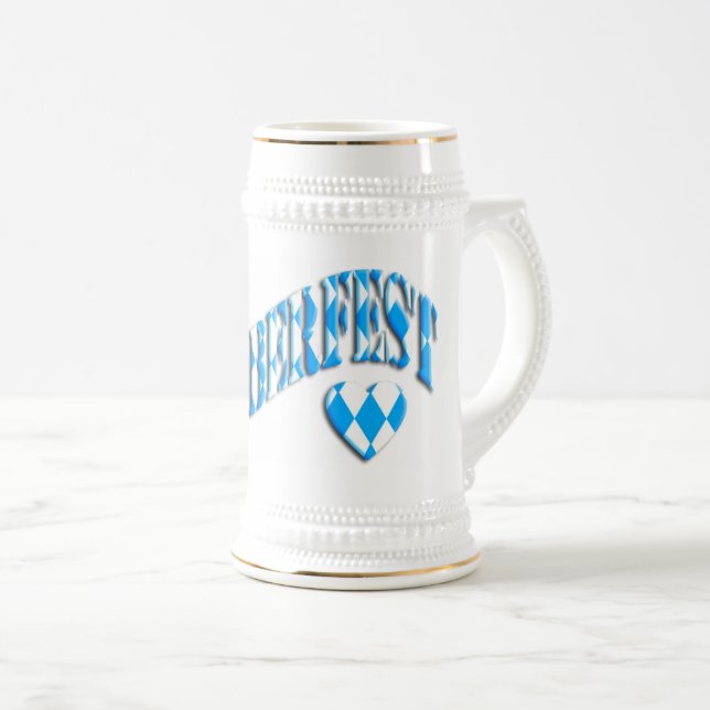 Bayern German Beer Festival Logo Oktoberfest 2023 Bierglas (VorderseiteRechts)