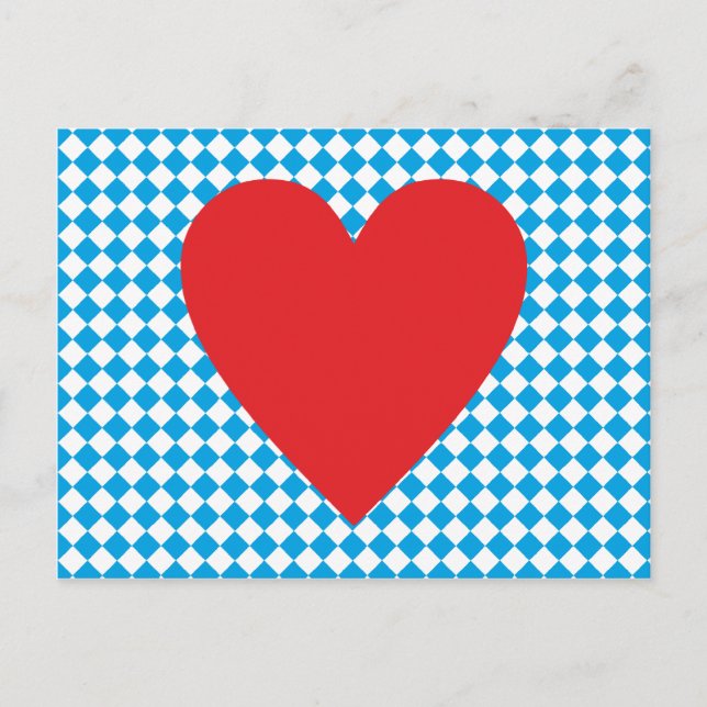 Bayern Herz Bayern Postkarte (Vorderseite)