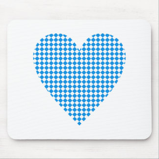 Bayern Herz Rauten Bavaria heart diamonds Mousepad