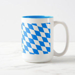 Bayern Rauten Fahne Zweifarbige Tasse
