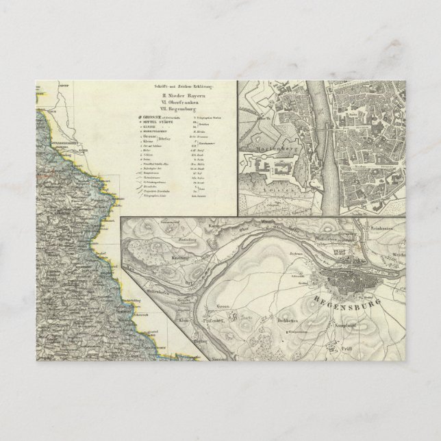 Bayern, Regensburg Postkarte (Vorderseite)