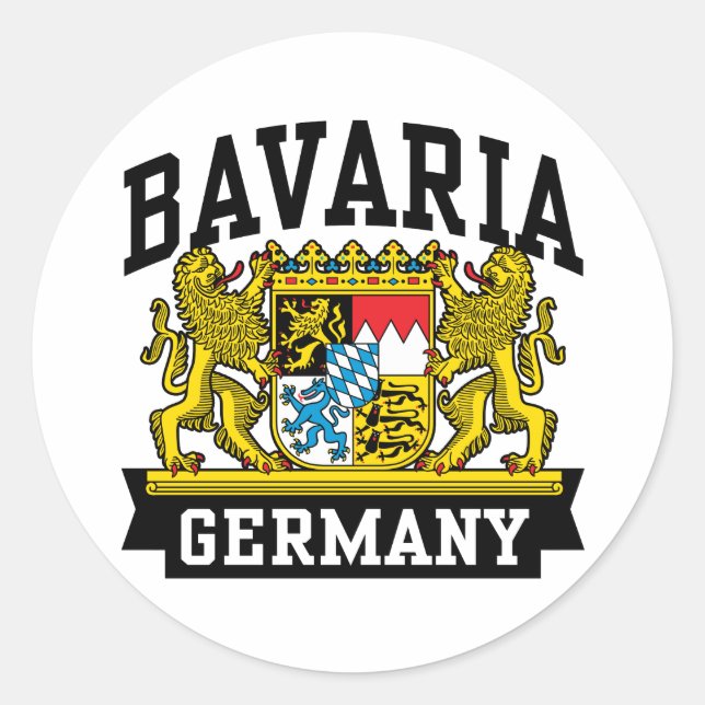 Bayern Runder Aufkleber (Vorderseite)