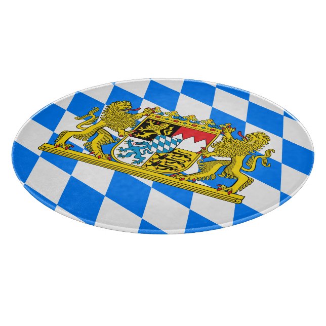 Bayern-Wappen Schneidebrett (Ecke)