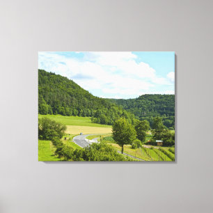 Bayerndruck auf Leinwand