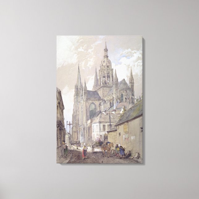 Bayeux Kathedrale, Aussicht aus Südosten Leinwanddruck (Vorderseite)