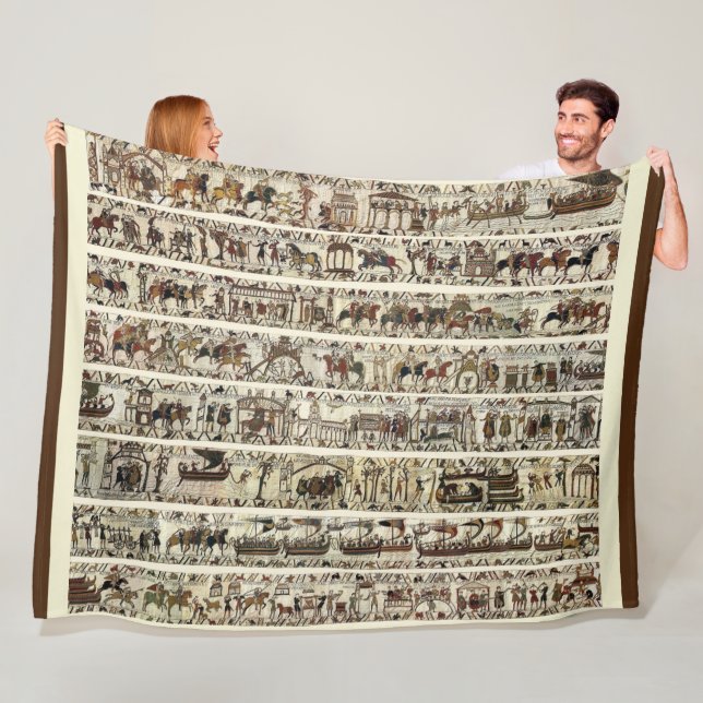 BAYEUX STEUER 1066 Schlacht von Hastings Fleecedecke (Beispiel)