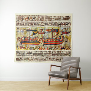 BAYEUX STEUERN 1066 FAHRSCHIFFE WANDTEPPICH