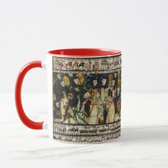 BAYEUX STEUERN 1066 Tod von König Harold Tasse (Links)