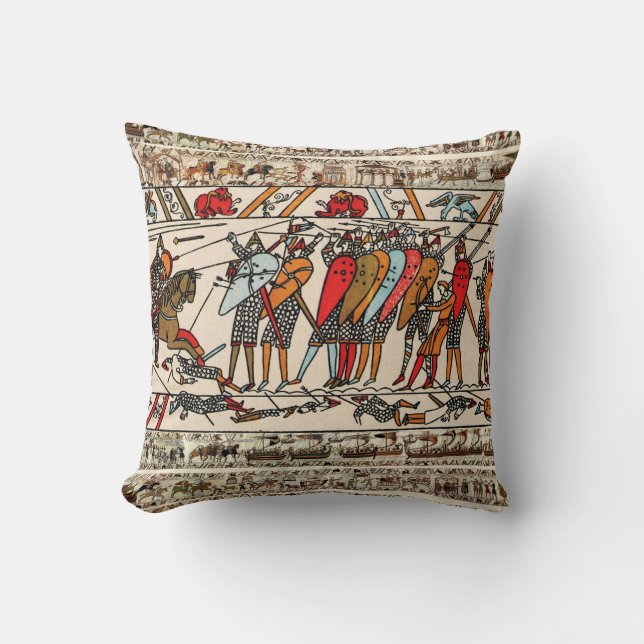 BAYEUX STEUERSCHLAG HASTINGS NORMAN KNIGHTS KISSEN (Vorderseite)