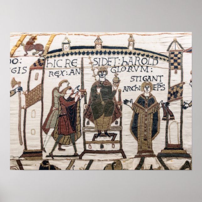 Bayeux Tapestry - King Harold Coronation Poster (Vorne)
