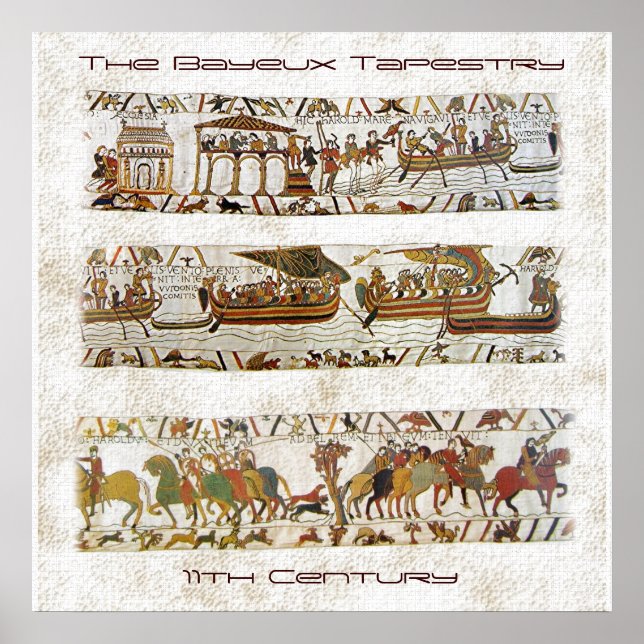 Bayeux Tapestry Scene Poster (Vorne)