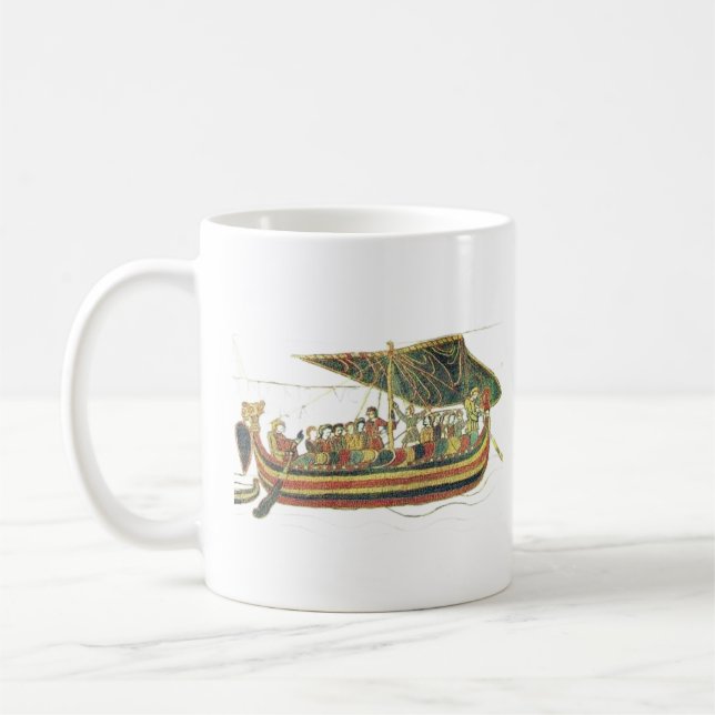 Bayeux Tapestry Segelszene Kaffeetasse (Links)