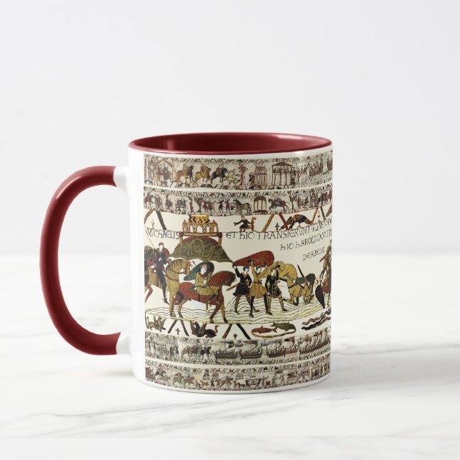 BAYEUX TAPESTRY Wilhelm bei Mont Saint-Michel Tasse (Links)