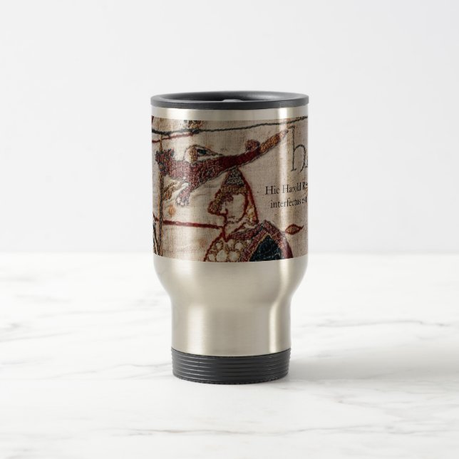 Bayeux-Tapisserie-Fahne Reisebecher (Mittel)