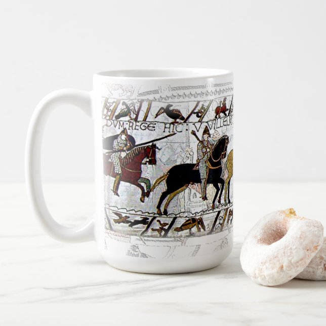 Bayeux-Tapisserie-Tasse Kaffeetasse (Mit Donut)
