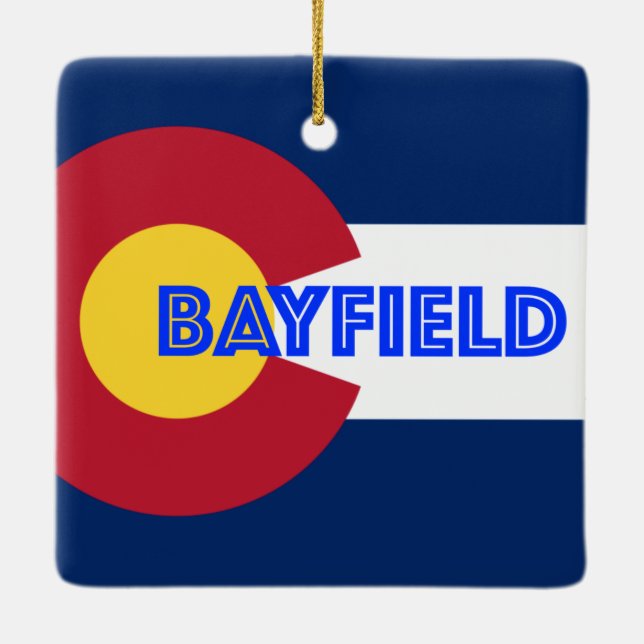 Bayfield Colorado Keramikornament (Rückseite)