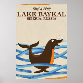 Baykal Siegel Vintage Reiseplakat Poster