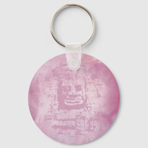 Bayon Face Pink Schlüsselanhänger