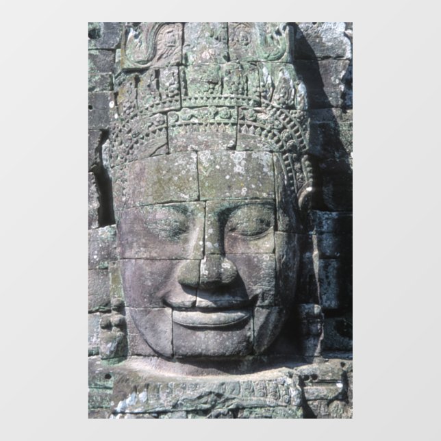 Bayon Temple in Angkor Wat - Kambodscha Fensteraufkleber (Blatt)