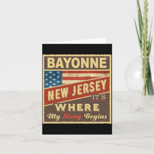 Bayonne Nj Its Where My Story Begins _1  Karte (Vorderseite)