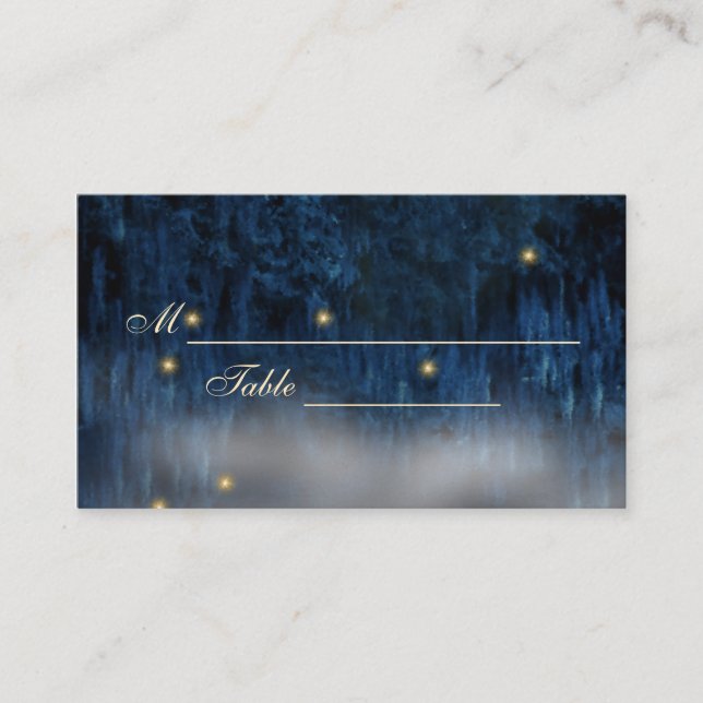 Bayou Bliss Table Cards Business Card Platzkarte (Vorderseite)