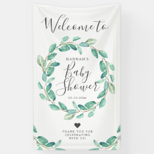 Bayou Botanicals   Baby Dusche Empfang Banner