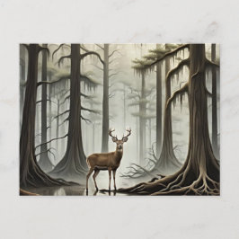 Bayou Deer Feiertagspostkarte