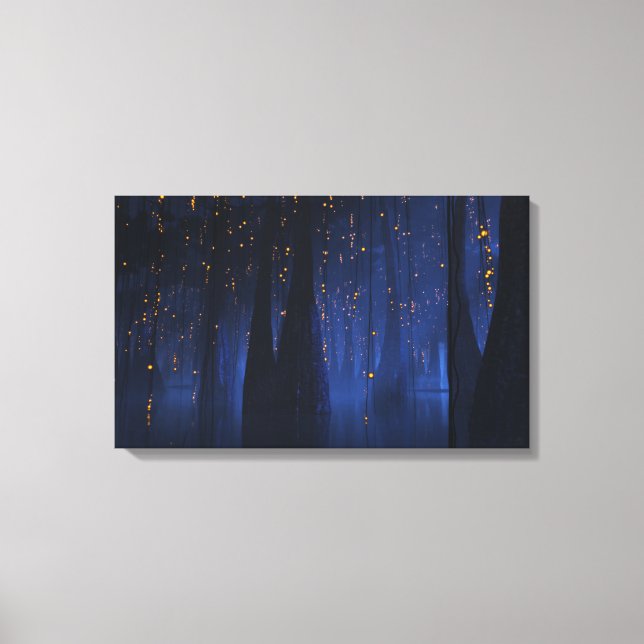 Bayou (Nacht) Leinwanddruck (Vorderseite)