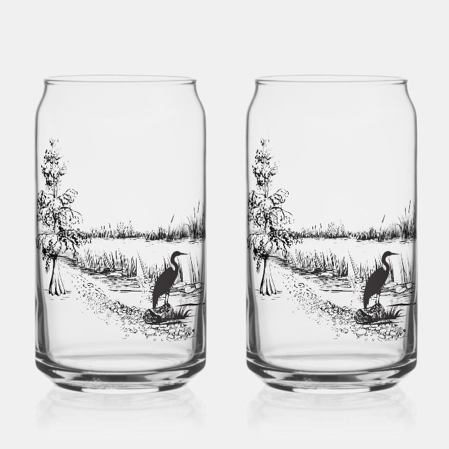 Bayou Scene Glas Can Cup (Vorderseite)