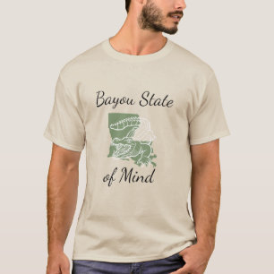 Bayou Staat of Mind Alligator Louisiana Men's T-Shirt