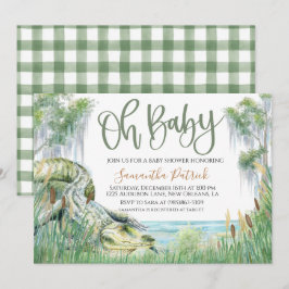 Bayou Swamp Baby Dusche Einladung