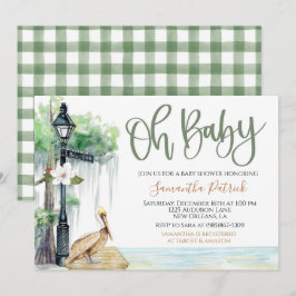 Bayou Swamp Baby Dusche Einladung