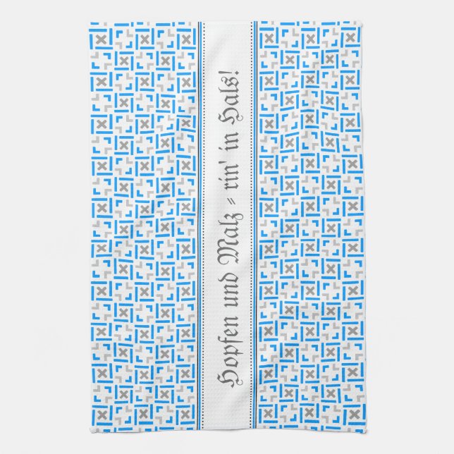 Bayrische Muster Handtuch (Vertikal)