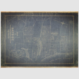 Bayside Blueprint 18lb Decoupage Sheet Seidenpapier