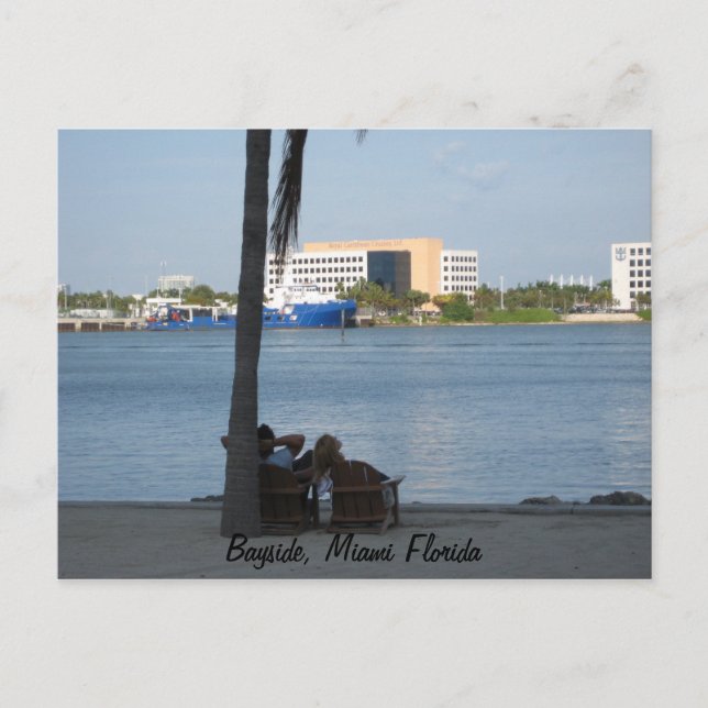 Bayside, Miami Florida Postkarte (Vorderseite)