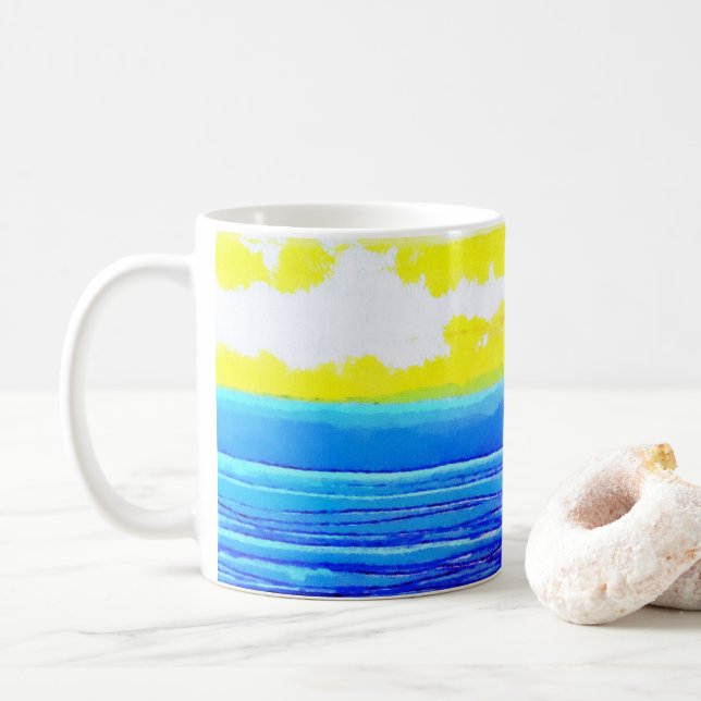 "Bayside Morgen" Tasse (Mit Donut)