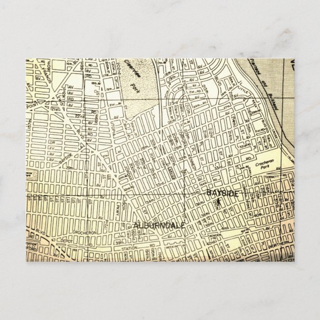 Bayside, Queens, NY Carte Vintage (Devant)