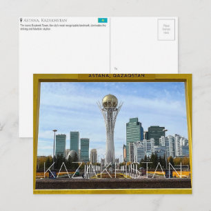Bayterek-Turm, Astana, Kasachstan Reise-Postkarte Postkarte
