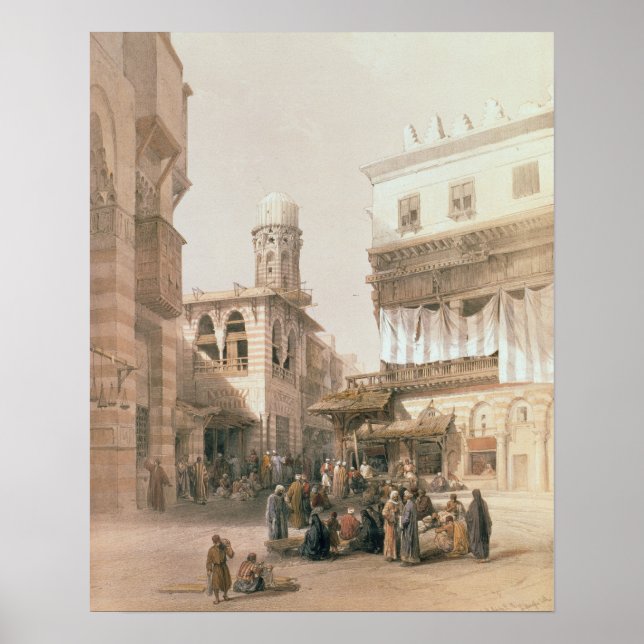 Bazar der Kupferschmiede, Kairo, aus "Ägypten und Poster (Vorne)